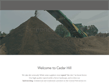 Tablet Screenshot of cedarhilllandscaping.com